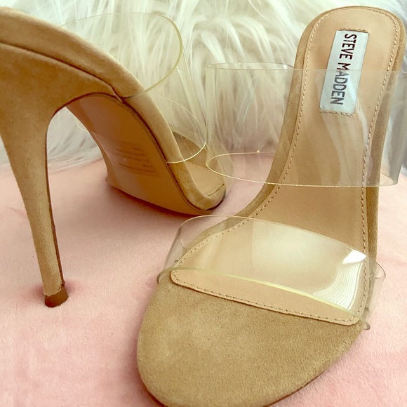 New clear Steve Madden mule stilettos - Picture 1 of 4